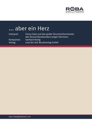 cover image of ... aber ein Herz